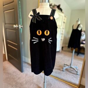 Girls size 4 Bonnie Jean Halloween Black Cat Dress